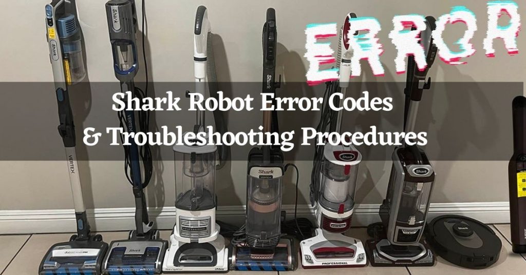 Shark Robot Error Codes
