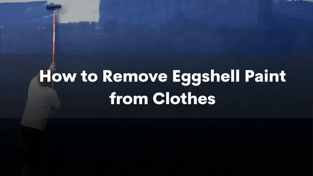 How to Remove Eggshell Paint from Clothes