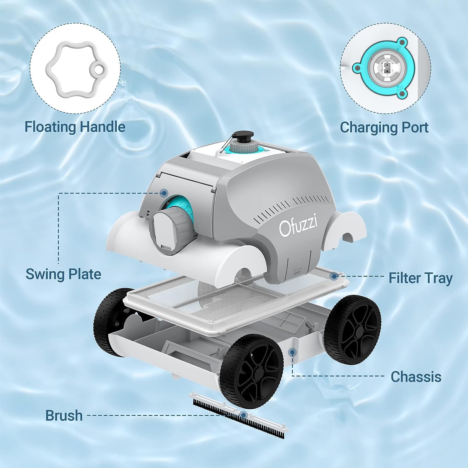 Ofuzzi Cyber Cordless Robotic Pool Cleaner Review