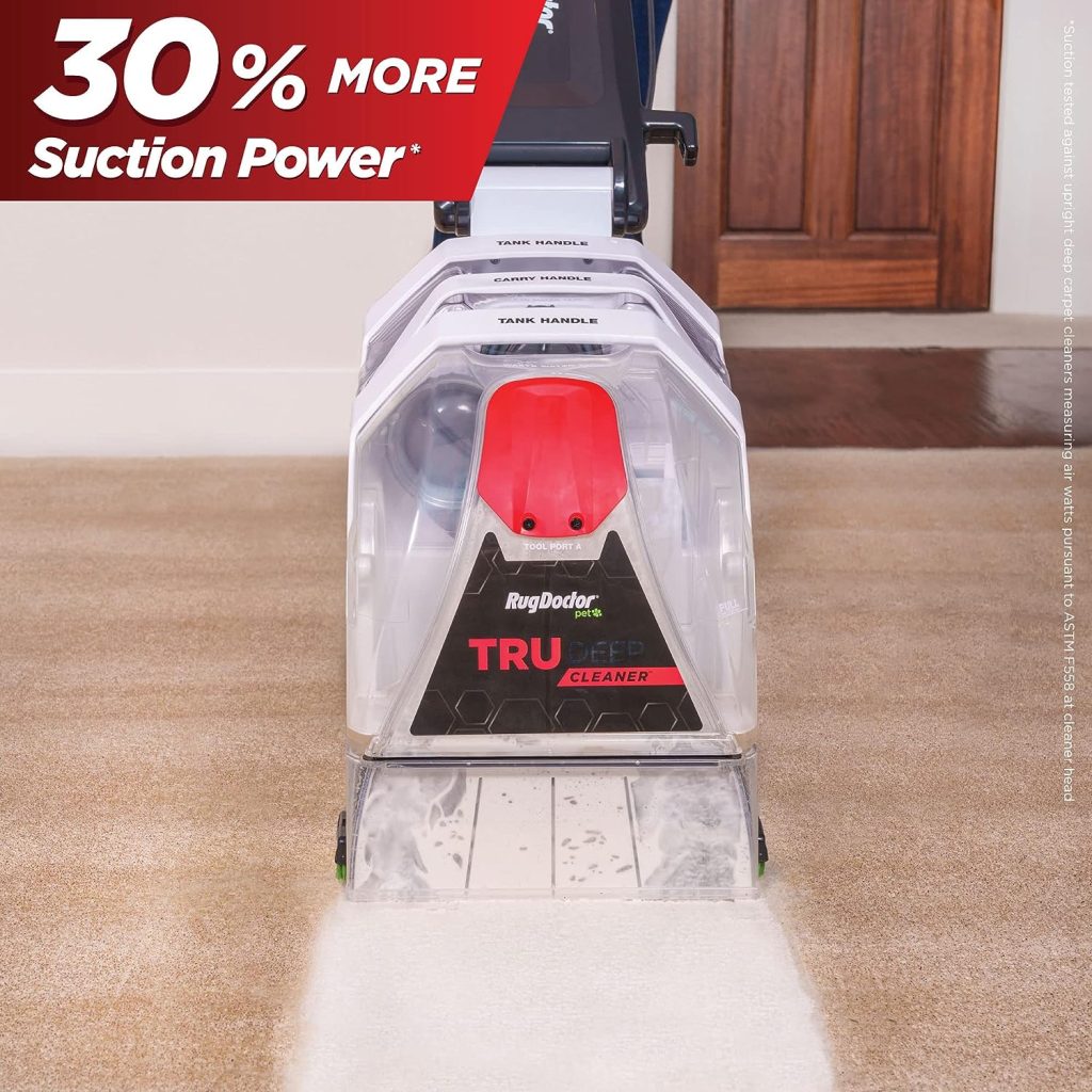 Rug Doctor Pet TruDeep Carpet Cleaner, Pet Upholstery Tool, Best-In-Class Suction Power, Dual Brush Cross-Action Technology for One-Pass Cleaning, CRI Platinum Rated