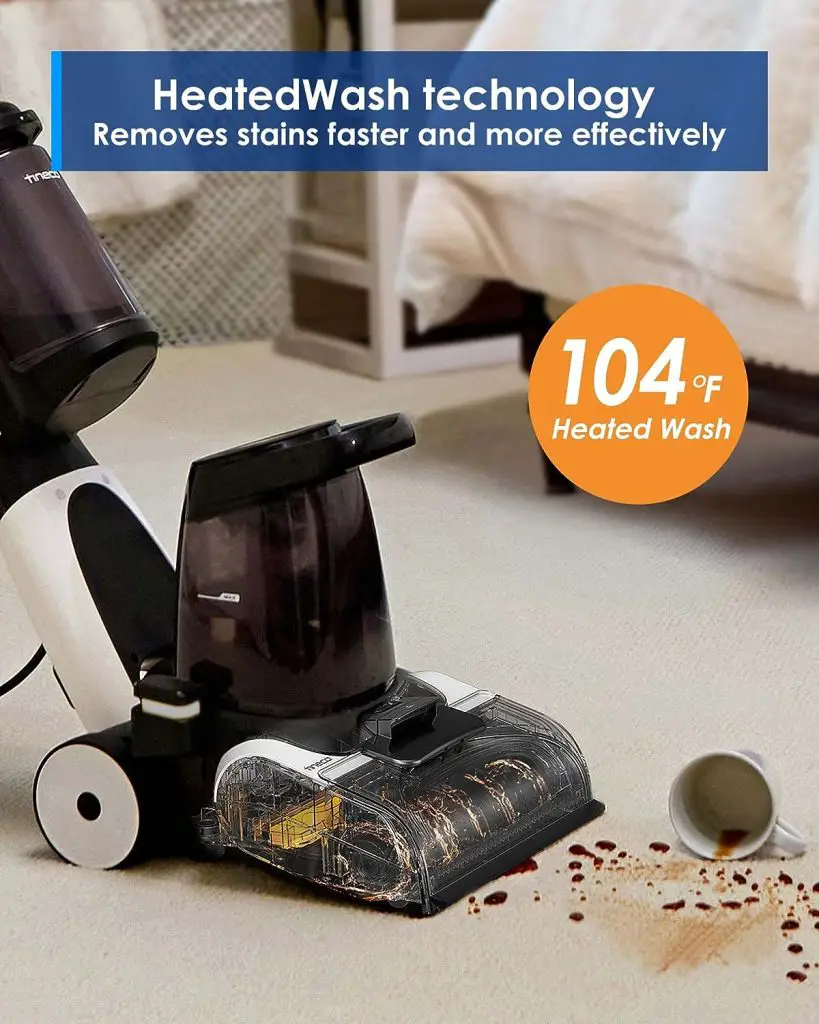 Tineco CARPET ONE Smart Carpet Cleaner Machine, Lightweight Carpet Shampooer and Portable Upholstery Cleaner with LED Display, Pet Carpet Cleaner with App Connection, Voice Prompts