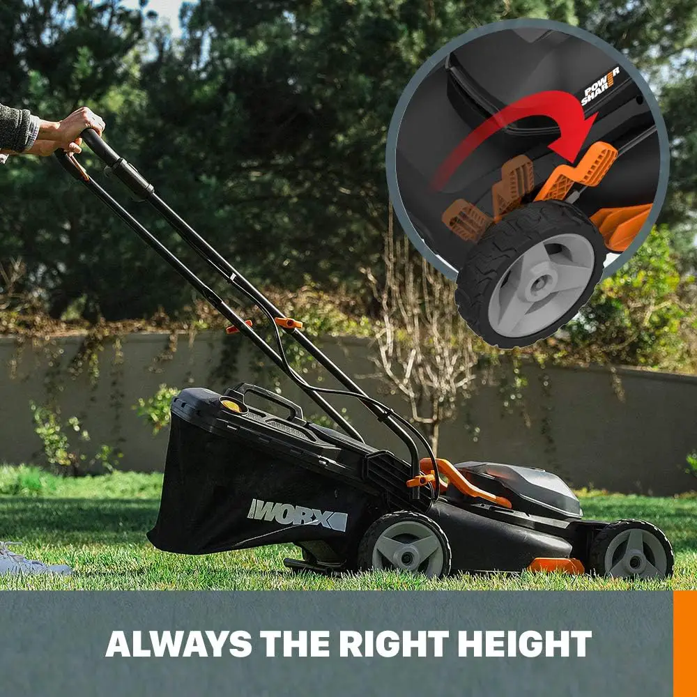 WORX WG911 20V Power Share Lawn Mower and Grass Trimmer (Batteries  Charger Included)